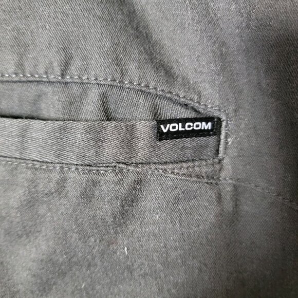 Volcom True To This Mens Flat Front Chino Board Shorts Size 42 Charcoal Grey - Picture 5 of 14